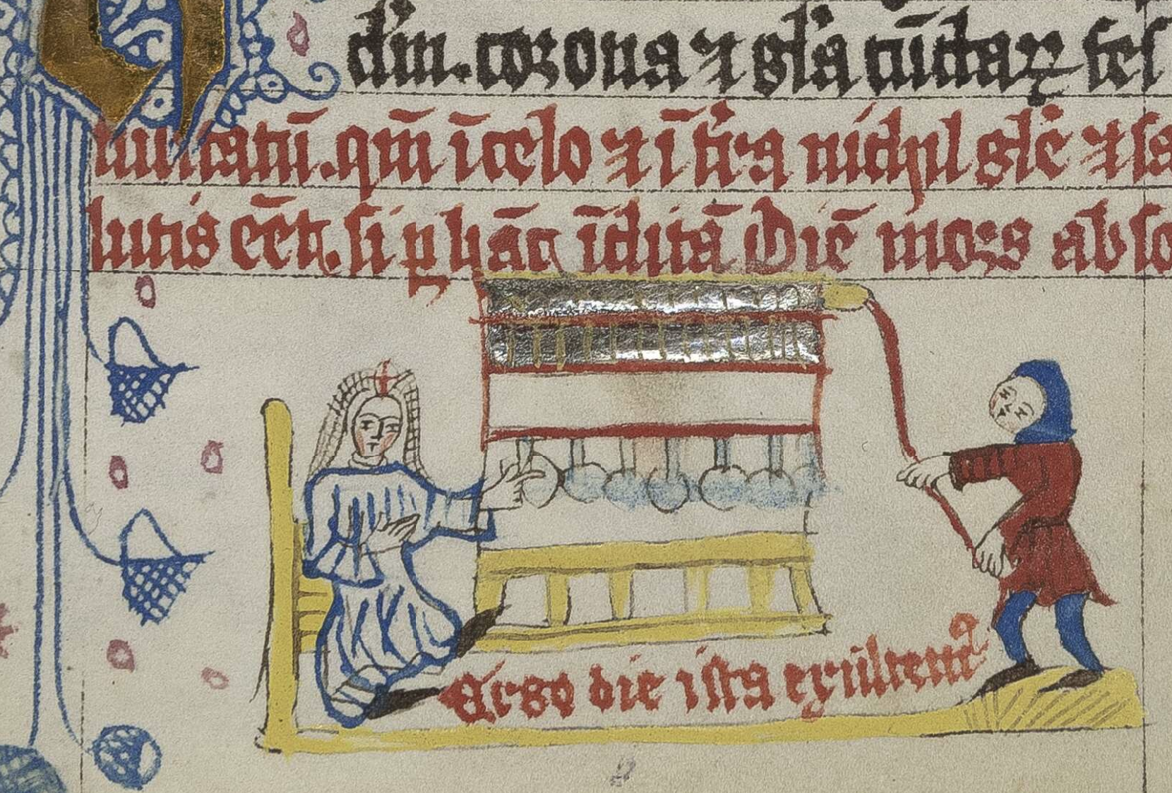 Marginal painting, J 29, fol. 119r.