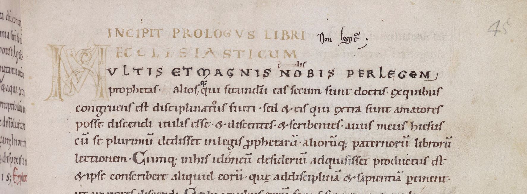 The newly catalogued prologue to Ecclesiasticus in MS. Laud Lat. 97